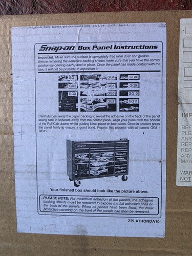 Snapon tool box graffics - snapon,