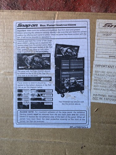 Snapon tool box graffics - tool,