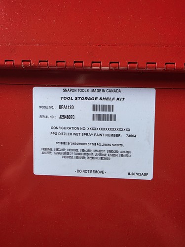 Snapon shelf tool box - snapon,