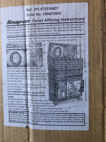 Snapon tool box graffics - snapon,